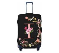 Anceky lettera floreale I Coprivaligia da viaggio in spandex, borsa protettiva per valigia, lettera floreale I antigraffio adatta a bagagli da 18-32 pollici, coprivaligia per bambini e adulti, media