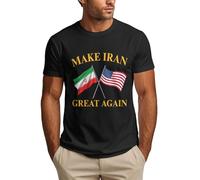 Anceky Maglietta da Uomo Make Iran Great Again - Supporta la libertà
