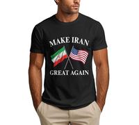 Anceky Maglietta da Uomo Make Iran Great Again - Supporta la libertà