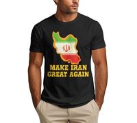 Anceky Maglietta da Uomo Make Iran Great Again - Supporta la libertà