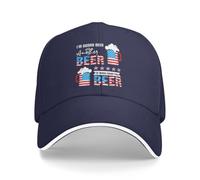 Anceky Mi servirà Un' Birra per mandare Giù Questa. Cappellino da Baseball per Uomo e Donna, a Tema Il 4 luglio