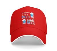 Anceky Mi servirà Un' Birra per mandare Giù Questa. Cappellino da Baseball per Uomo e Donna, a Tema Il 4 luglio