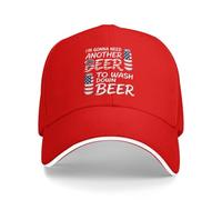 Anceky Mi servirà Un' Birra per mandare Giù Questa. Cappellino da Baseball per Uomo e Donna, a Tema Il 4 luglio