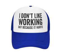 Anceky Non Mi Piace Lavorare perché Fa Male, Berretto da Baseball Unisex con Scritta Sandwich per Uomo e Donna