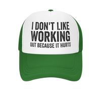 Anceky Non Mi Piace Lavorare perché Fa Male, Berretto da Baseball Unisex con Scritta Sandwich per Uomo e Donna