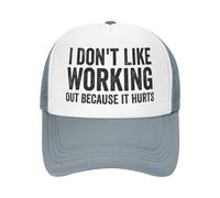 Anceky Non Mi Piace Lavorare perché Fa Male, Berretto da Baseball Unisex con Scritta Sandwich per Uomo e Donna