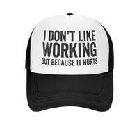 Anceky Non Mi Piace Lavorare perché Fa Male, Berretto da Baseball Unisex con Scritta Sandwich per Uomo e Donna