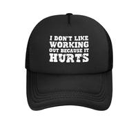 Anceky Non Mi Piace Lavorare perché Fa Male. Cappello da Baseball Regolabile.