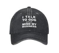 Anceky Parlo con Dio e Mi Faccio Gli Affari Miei Cappello Divertente Cristiano retrò