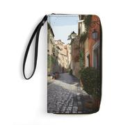 Anceky Portafogli da donna Street of Italy Portafoglio in pelle da donna Portafoglio sottile con tasca con cerniera Porta carte