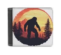 Anceky Portafoglio bifold in morbida pelle PU Howling at The Moon, portamonete, porta carte di credito, resistente porta carte sottile per uomo e donna, porta soldi