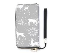 Anceky Portafoglio da donna con simboli dell'antico Egitto, porta carte, pochette, elegante portafoglio in pelle con cinturino da polso