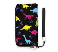 Anceky Portafoglio da donna Gatto e cucciolo alla finestra Porta carte Pochette Portafoglio elegante con cinturino da polso Borsa lunga da donna