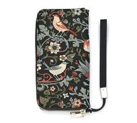 Anceky Portafoglio da donna Vintage Airplane On The Runway Porta carte Clutch Portafoglio elegante con cinturino da polso Borsa lunga da donna