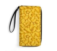 Anceky Portafoglio da viaggio ad alta capacità per donna, resistente all'acqua, ideale per l'uso quotidiano, maccheroni e formaggio