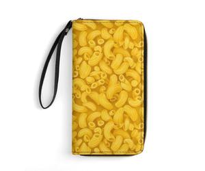 Anceky Portafoglio da viaggio ad alta capacità per donna, resistente all'acqua, ideale per l'uso quotidiano, maccheroni e formaggio