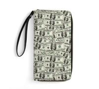 Anceky Portafoglio da viaggio per uomo e donna, interno multistrato, design portatile in corda, ideale per le vacanze, banconota da un dollaro USA