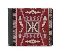 Anceky Portafoglio in pelle alla moda Native American Storm con un solo lato