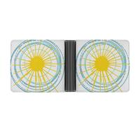 Anceky Portafoglio in pelle compatto e raffinato Wild And Free You Are My Sunshine, portamonete portatile per uso esterno