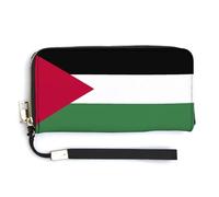 Anceky Portafoglio lungo da uomo con bandiera palestinese, classico, da donna, resistente, di grande capacità, sottile, elegante, novità