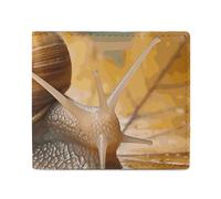 Anceky Portafoglio porta carte porta monete da uomo con stampa a forma di e foglie, per l'uso quotidiano e si adatta facilmente a qualsiasi tasca.