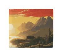 Anceky Portafoglio porta carte porta monete da uomo con stampa Rising Sun per l'uso quotidiano e si adatta facilmente a qualsiasi tasca.