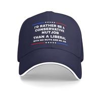 Anceky Preferirei Essere Un fanatico Conservatore Piuttosto Che Un liberale. Cappellino da Baseball Anti-liberali.