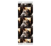 Anceky Sciarpa per donna, sciarpa invernale, scialle da viaggio, sciarpa stampata con bacio di gatto, sciarpa avvolgente per donna