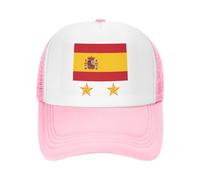 Anceky Spagna 2026 2 Star Trucker Hat Español Football Spanish Supporter Fan Mesh cap