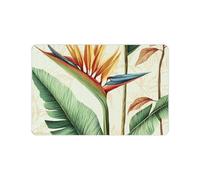 Anceky Tappetini in fango diatomeico Bird of Paradise Fine Foliage, tappeto da bagno antiscivolo ad asciugatura rapida per la casa, supporto in gomma super assorbente 24x16 pollici