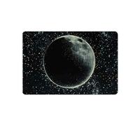 Anceky Tappetino da bagno Moon Stars Space Art, tappeto in fango diatomeico ad asciugatura rapida, supporto in gomma antiscivolo, facile da usare per la decorazione della casa, 24x16 pollici