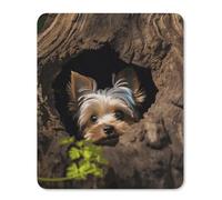 Anceky Tappetino per mouse con motivo A Little Yorkshire Terrier, versione verticale impermeabile con bordi cuciti, per giochi, lavoro, computer, ufficio, 25 x 30 cm