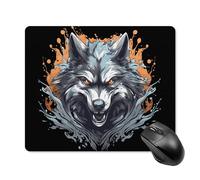 Anceky Tappetino per mouse da gioco WolfPad Square Mouse Pad con base in gomma antiscivolo 18 * 22 cm