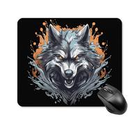 Anceky Tappetino per mouse da gioco WolfPad Square Mouse Pad con base in gomma antiscivolo 25 * 30 cm