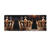Anceky Tappetino per tastiera e mouse Crown Oversized - 12x31,5 pollici, allevia l'affaticamento del polso e migliora l'efficienza del lavoro