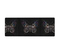 Anceky Tappetino per tastiera e mouse extra large Science Butterfly per computer, console, ufficio, gioco, sala studio, 12x31,5 pollici,