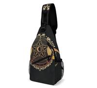 Anceky Triplice Dea Pentacolo della Wicca Borse a Tracolla Uomo e Donna Zaino a Spalla Borsa a Tracolla Zaino a Tracolla., 38x20cm