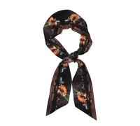 Anceky Una sciarpa lunga da donna stampata con motivo a, che misura 46,9 x 3,1 pollici, veste perfettamente e mostra con facilità un temperamento elegante.