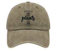 Anceky Volte Bagno Le Mie Piante Cappelli Vintage Cappello da Corsa Nero pigmentato Cappelli da Corsa da Uomo
