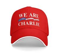 Anceky We Are Charlie Kirk Noi Siamo Charlie Kirk (5) Cappellino da Baseball Unisex, Modello Trucker, per Uomo e Donna
