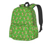 Anceky Zaini da viaggio leggeri con cuori rossi e verdi, per laptop, per attività all'aria aperta, grandi, con tracolla regolabile, per trasportare oggetti.