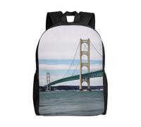 Anceky Zaino carino, impermeabile, leggero, casual, da viaggio, per laptop, per uomo e donna, con ponte sospeso Mackinac