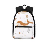 Anceky Zaino compatto e casual con motivo fantasioso di balene e conchiglie, ideale per viaggi e tempo libero, unisex.