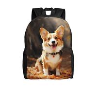 Anceky Zaino Corgi Dog, impermeabile, leggero, casual, da viaggio, per laptop, per uomo e donna