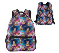 Anceky Zaino da trekking resistente all'acqua Space Doughnut Donut Cats, sport all'aria aperta D