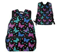 Anceky Zaino da viaggio casual Trippy Goth Magic Butterfly per uomo e donna, leggero