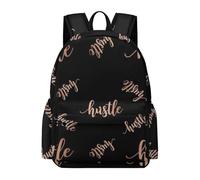 Anceky Zaino divertente e leggero rosa oro Hustle nero per uomo e donna La