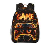 Anceky Zaino Fire Game per ragazzi, zaino scolastico per bambini, zaino per laptop, zaino da viaggio e da trekking.