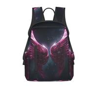 Anceky Zaino leggero da uomo con bellissime ali tra le stelle, borsa per laptop per Tra
