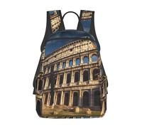 Anceky Zaino leggero da uomo, ideale per viaggi ed escursioni, con design ispirato all'architettura antica e al mondo del laptop.